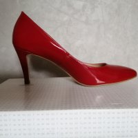 Червени стилни обувки на висок ток., снимка 6 - Дамски обувки на ток - 32112221