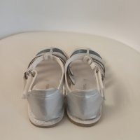 Отлични детски сандали в сребристо, № 31, снимка 3 - Детски сандали и чехли - 30380760