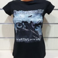 Нова дамска тениска на музикалната група Iron Maiden – The Writing On The Wall, снимка 3 - Тениски - 36598848