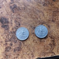 Четвърт [1/4] Долар монети 1986-1987, снимка 2 - Нумизматика и бонистика - 42729457