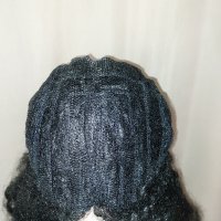 Дълга ,черна,къдрава перука за парти 50 см., снимка 5 - Аксесоари за коса - 42075815