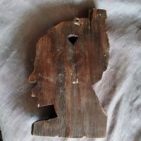 стара дървена маска, снимка 4 - Антикварни и старинни предмети - 29576317