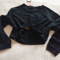 Къса блуза интересен гръб L / XL, снимка 3 - Блузи с дълъг ръкав и пуловери - 42283448