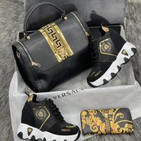 Дамска чанта портфейл и кецове Versace код 135, снимка 1 - Дамски ежедневни обувки - 34543202