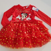 Коледна рокля Мини Маус 9-12 месеца - НОВА, снимка 7 - Бебешки рокли - 30635936