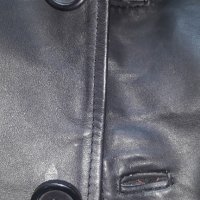 Продавам  Manny`s Марково Елегантно кожено черно палто, снимка 7 - Палта - 35544619