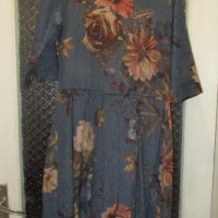 Дамска рокля, на цветя, снимка 4 - Рокли - 38086347