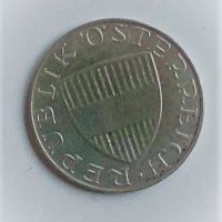 10 шилинга 1958 Австрия, сребро, снимка 2 - Нумизматика и бонистика - 34495212