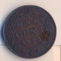 Канада цент 1903 година, снимка 2 - Нумизматика и бонистика - 38005973