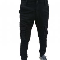 Черен карго панталон, снимка 2 - Панталони - 38006408