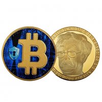 Биткойн монета Сатоши Накамото - Bitcoin Satoshi Nakamoto ( BTC ) - Colorful, снимка 2 - Нумизматика и бонистика - 39148102