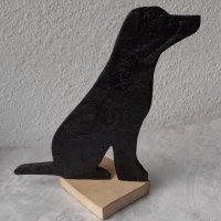 Куче фигура статуетка с реалистични очертания, снимка 2 - Статуетки - 35525243