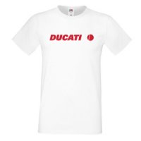 Мъжка Тениска Ducati Лого,състезание, Писта,Дукати, снимка 1 - Тениски - 36998821