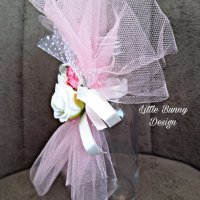 Декокирано шишенце за кръщене/сватба, снимка 3 - Подаръци за сватба - 37893940