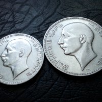 сребърни 50 и 100 лева  1934 година цар Борис, снимка 2 - Нумизматика и бонистика - 40197060