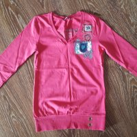Дамска розова блуза S/M-15лв НАМАЛЕНИЕ, снимка 1 - Блузи с дълъг ръкав и пуловери - 39487169