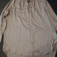 HM дълга блуза от сатен, размер L, снимка 1 - Ризи - 39504656