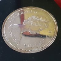 1 сребърен долар 1973 година Канада Елизабет II сребро, снимка 6 - Нумизматика и бонистика - 35284995