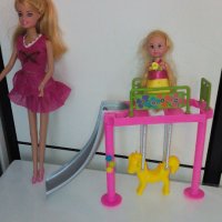 Комплект кукли с пързалка и конче-люлка, снимка 8 - Кукли - 29645803
