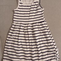 H&M рокля райе, 110-116см., снимка 1 - Детски рокли и поли - 34465340