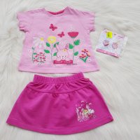 Лот блузка, пола и две ластичета за коса Барби размер 80см.  , снимка 1 - Комплекти за бебе - 29309494