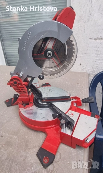 Акумулаторен Настолен циркуляр Einhell TE MS 18/210LI., снимка 1