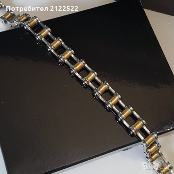 Мъжки гривни - кожа и стомана, снимка 1