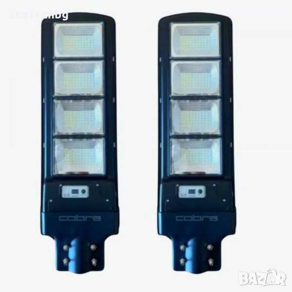 2БР. УЛИЧНА СОЛАРНА ЛАМПА COBRA 500W, снимка 1