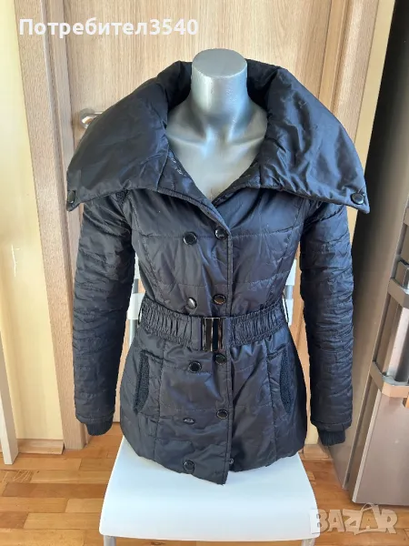 Топло черно зимно яке, снимка 1