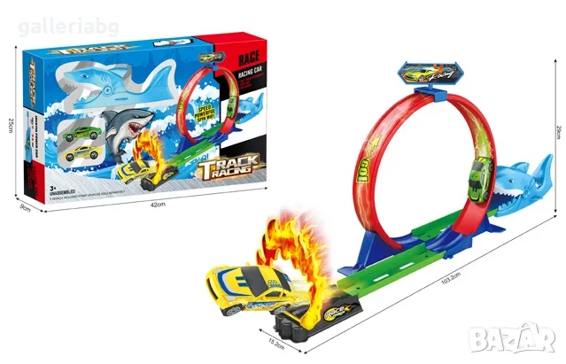 Писта с колички акула , снимка 1