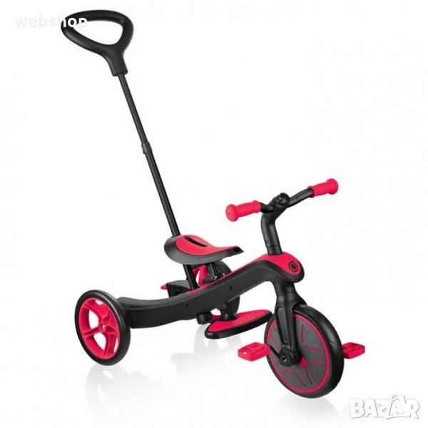 Детска триколка 3 в 1 Globber Trike Explorer - червена, снимка 1