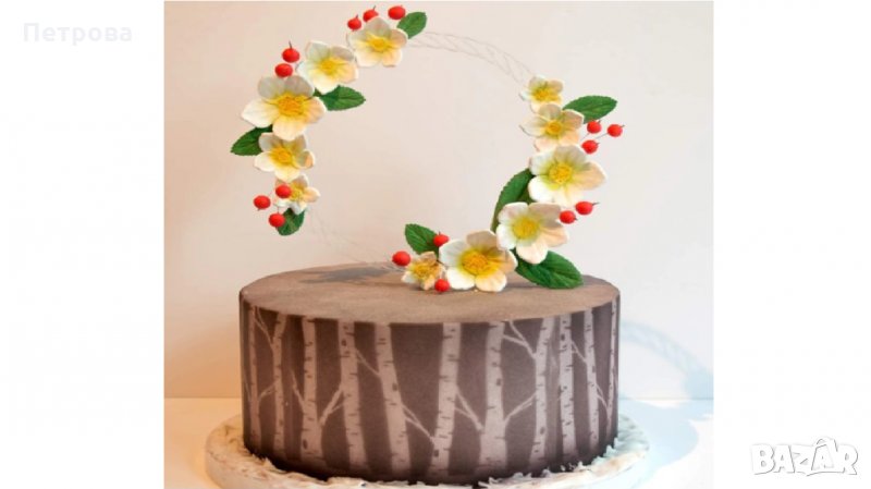 Силиконов молд – цвят на плодно дръвче, снимка 1