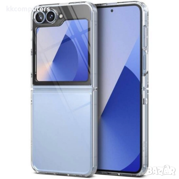 Пластмасов кейс MBX  За Samsung Galaxy Z Flip6, Прозрачен, снимка 1