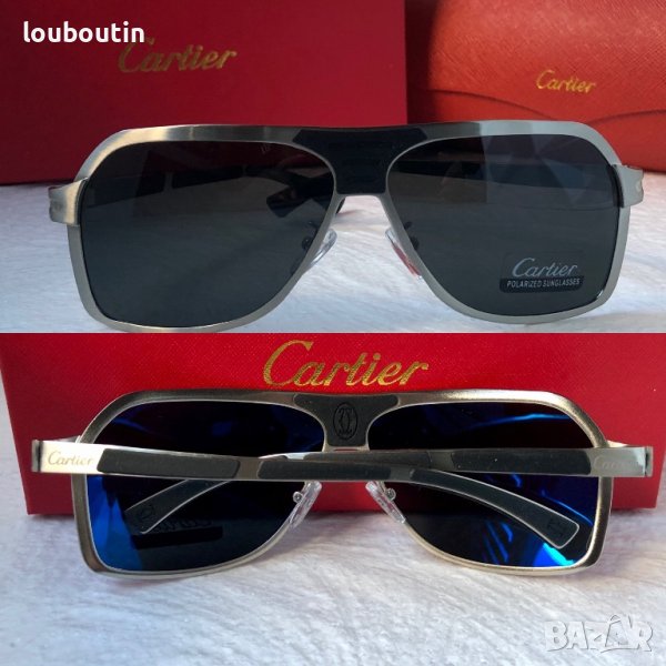 Cartier висок клас мъжки слънчеви очила с поляризация, снимка 1