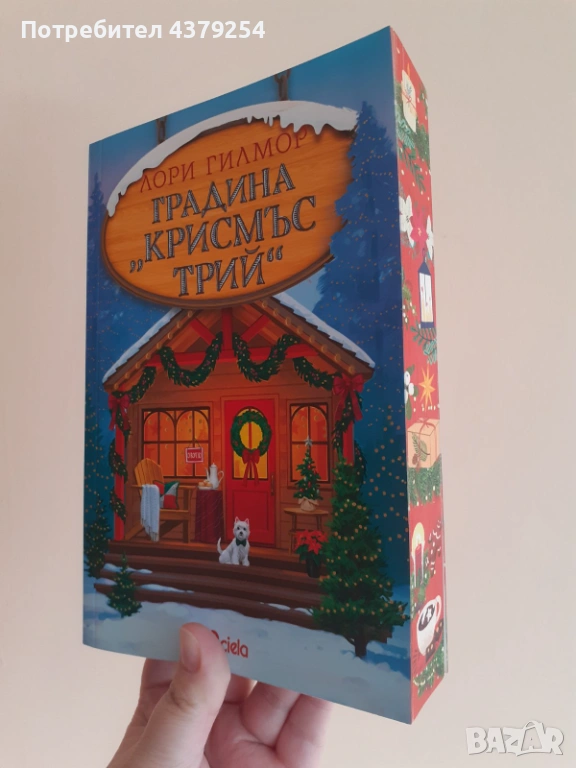 Градина "Крисмъс Трий"- Лори Гилмор с цветни порезки, снимка 1