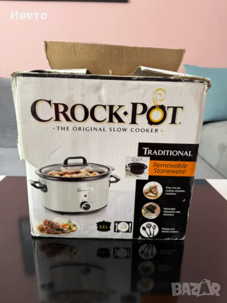Уред за бавно готвене Crock-Pot, 3,5 л. DNA, Бял, снимка 1