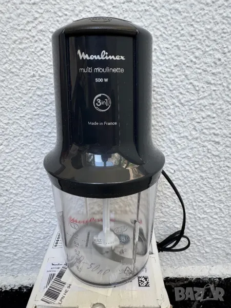 Чопър Moulinex Multi Moulinette AT714G32 3 в 1 , 500W, 500 мл, 2 скорости, Блендер, Пасатор!, снимка 1