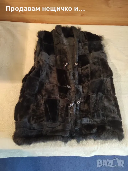 Дамски кожен елек, снимка 1