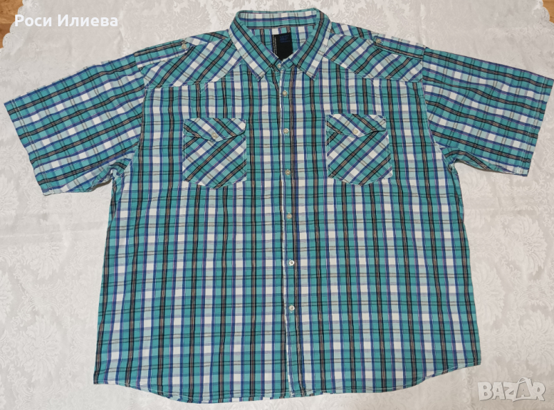 Мъжка карирана риза 4 XL, снимка 1