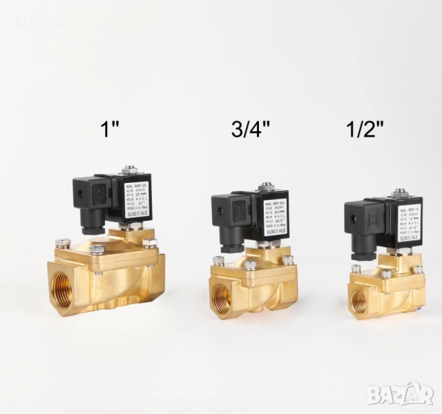 Магнет вентил, Соленоиден клапан 220V, нормално затворен, IP65, снимка 1