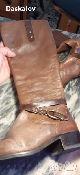 Продавам дамски италиански ботуши естествена кожа!, снимка 1