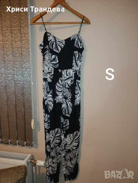 Хубав дълъг гащеризон с тънки презрамки , снимка 1