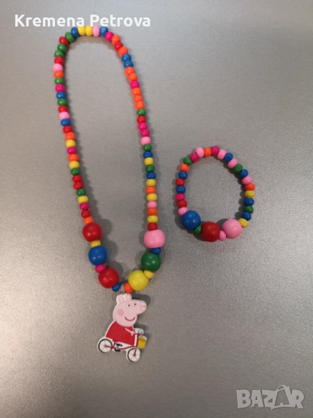 Детски комплекти герданче и гривна и комплекти с детски гривни, Пепа Пиг, Минцоните и други, снимка 1