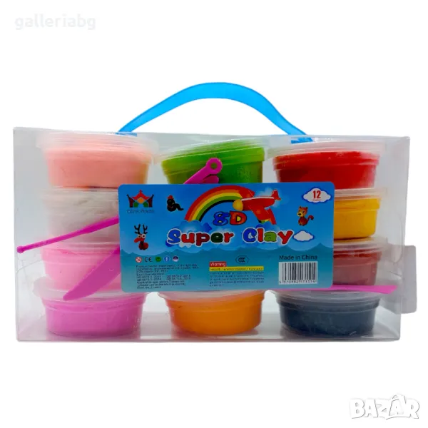 12 броя пластилин , снимка 1