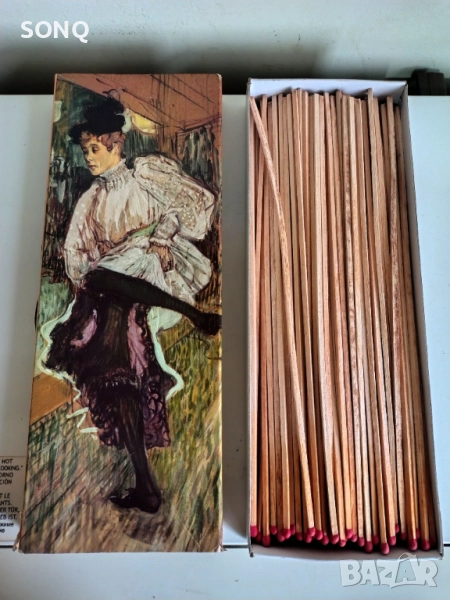 Изключително Рядък Огромен Колекционерски Френски Кибрит, снимка 1