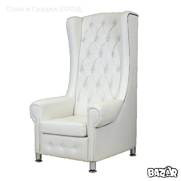 Стол за педикюр Tron - бял/черен 145 х 80 х 80 см, снимка 1