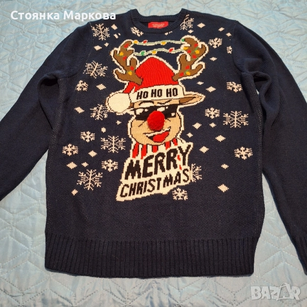 Нова мъжка Коледна блуза Terranova, снимка 1