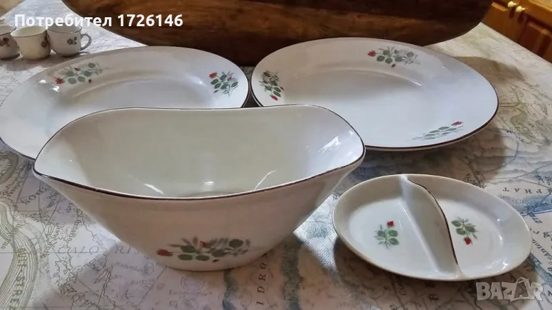 Порцеланови чинии,  сосиера и солница на Дянко Стефанов , снимка 1