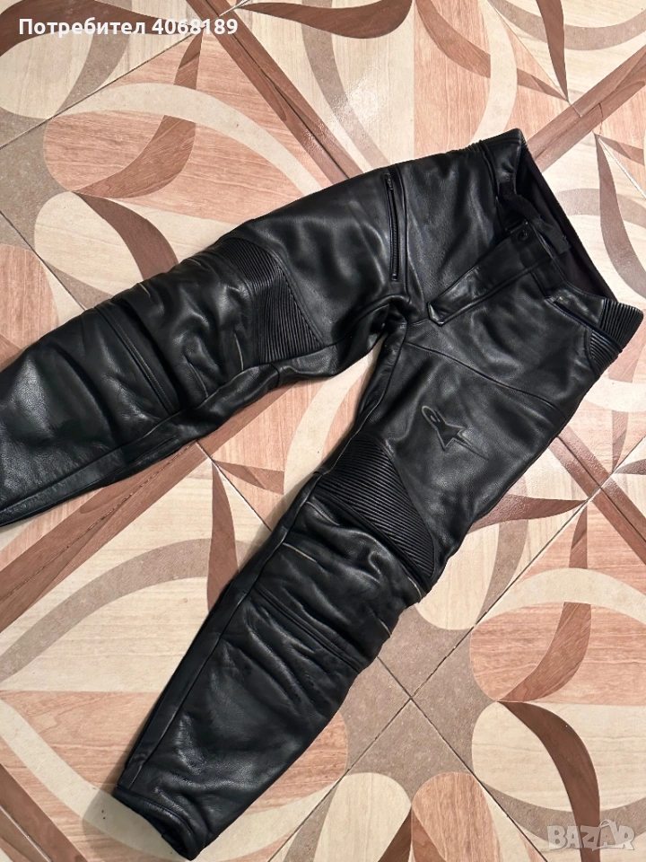 Мото панталон Alpinestars – естествена кожа, снимка 1