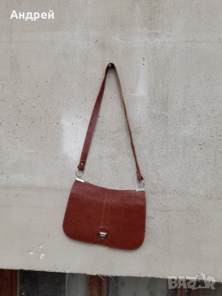 Стара Дамска кожена чанта Балкан, снимка 1